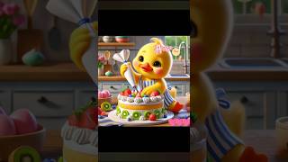 Cake bananofunny cute duckcatoon foryou shortsvedios comedy [upl. by Najar780]