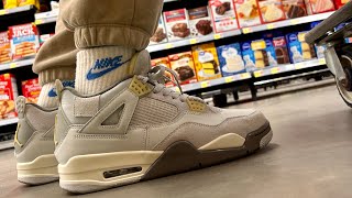 Air Jordan 4 Retro SE Craft Photon Dust On Foot Review [upl. by Esmaria162]