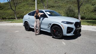 New 2024 BMW X6M Review in Brooklyn Grey  22quot M Wheels  Exhaust Sound  BMW Test Drive Review [upl. by Sidky]