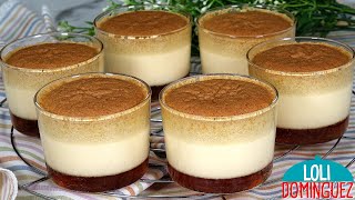 POSTRE FÁCIL EN 10 MINUTOS Queda cremoso suave y con un sabor delicioso  Loli Domínguez  Recetas [upl. by Kopp]