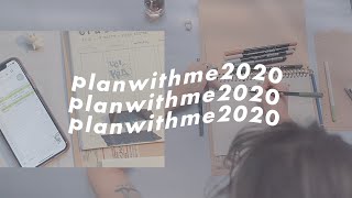 PLAN WITH ME FALL 2020  bujo entry  WORK  STUDY [upl. by Aiht911]