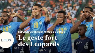 Guerre en RDC  le geste fort des joueurs congolais en demifinale de la CAN [upl. by Timmi]