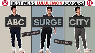 Best Lululemon Mens Joggers Explained ABC Surge City Sweat [upl. by Jandy]