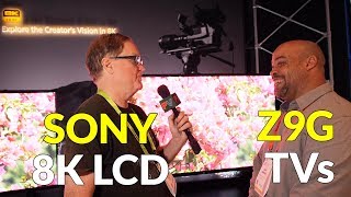 Sony Z9G 8K HDR AI TVs at CES 2019 [upl. by Rentsch]