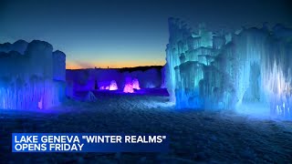 Winter Realms ice attraction opens in Lake Geneva [upl. by Lasiaf874]