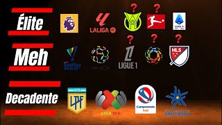 ¿Cuáles son las mejores ligas del mundo del fútbol y ¿Cuáles ligas no son tan buenas [upl. by Joaquin559]