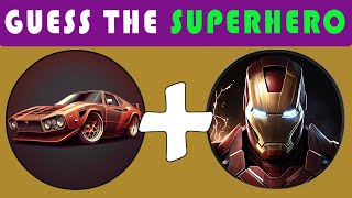 Avengers Marvel Characters Quiz  Guess the Hero from a Car [upl. by Etrem418]