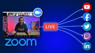 Stream ZOOM live to MULTIPLE PLATFORMS  RestreamIO Tutorial [upl. by Jilli]