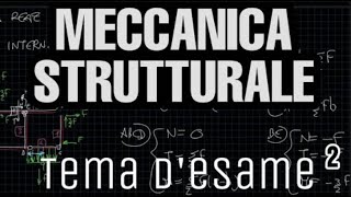 Come risolvere un tema desame di Fondamenti di Meccanica Strutturale TDE 1604 [upl. by Ulphi141]