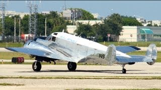 Vintage Twin Beech 18 Takeoff from Ft Lauderdale Executive Runway 8 52413 [upl. by Inot65]