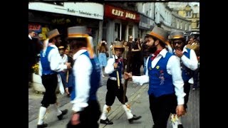 1977 Hexham morris dancers Hexham Abbey Vindolanda Corbridge [upl. by Siward675]