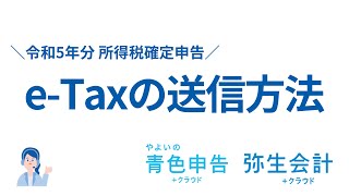 電子申告（eTax）の方法＜弥生会計・やよいの青色申告＞ [upl. by Logan]