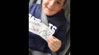 Biggest Patriots fan found Tom Bradys autograph [upl. by Samuelson939]