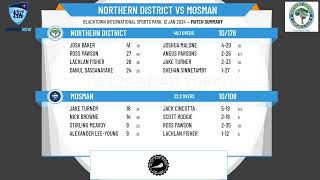 NSW Premier Cricket  First Grade Belvidere Cup  Round 11  Northern District v Mosman [upl. by Dowd]