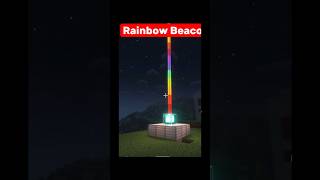 Minecraft Rainbow Beacon 🌈 minecraft shorts minecraftmeme [upl. by Amador798]