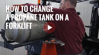 How to Safely Change a Propane Tank on a Forklift StepByStep [upl. by Flinn280]