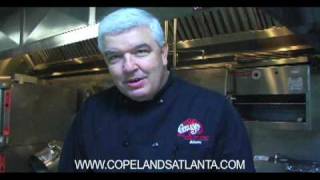 Watch how we deep fry a Cajun Turkey at Copelands New Orleans Restaurant [upl. by Tace292]