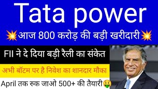 Tata power share latest news today • Tata power share analysis • Tata power share targets tomorrow [upl. by Wrand965]