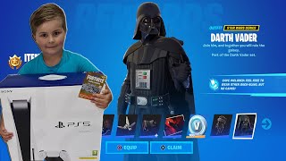 Giving My 7 Year Old Kid 13500 VBucks amp Ps5 Console For His Birthday HAPPY 7th BIRTHDAY Harrison [upl. by Auqenaj430]