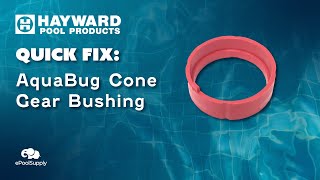 Hayward AquaBug Cone Gear Bushing  Quick Fix [upl. by Luoar]