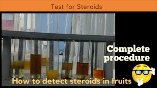 Test for Steroids  Phytochemical screening  Complete procedure part 2 [upl. by Ashly576]