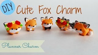 DIY Cute Fox Charm Planner Charm [upl. by Sissy]