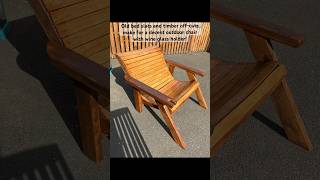 Making something from off cuts and bed slats  reclaimedwood gardenchair outdoorfurniture [upl. by Carmela]