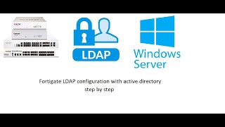 Fortigate LDAP authentication step by step [upl. by Schilit692]