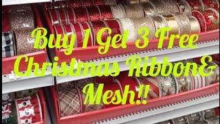 🔥Michaels😱Black Friday DealsChristmas RibbonampMesh [upl. by Gnouh]