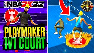 MY PLAYMAKER BUILD BROKE THE STAGE 1v1 COURT IN NBA 2K22  BEST PLAYMAKER BUILD NBA 2K22 [upl. by Ahcarb]