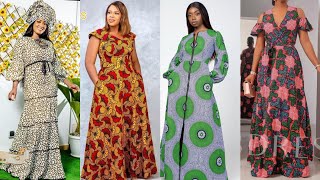 CHIC MODÈLES DE LONGUE ROBES AFRICAINE EN PAGNE POUR FEMMES  TENDANCES 2023  ANKARA MAXI DRESS [upl. by Atsev]