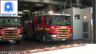 3x Pumper 1B MFB Central Melbourne Fire Station [upl. by Levitan]