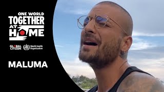 Maluma performs quotCarnavalquot  One World Together at Home [upl. by Naasah]