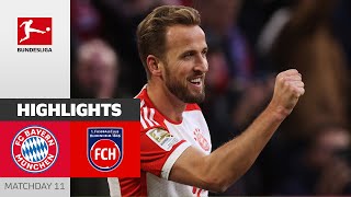 FC Bayern München  1 FC Heidenheim 42  Highlights  Matchday 11 – Bundesliga 202324 [upl. by Emerej146]