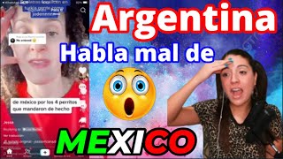 Argentina habla mal de Mexico No sabia a lo que se enfrentaba COLOMBIANA REACCIONA [upl. by Aplihs]