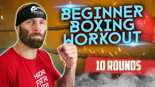 Beginner Boxing Home Workout  10 Rounds  60 Combo Variations [upl. by Annua630]