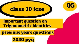 Trigonometrical Identities Class 10th Math  Ml Aggarwal ICSE [upl. by Aidne]