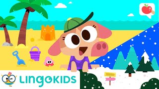 SEASONS OF THE YEAR for kids 🍂VOCABULARY SONGS and GAMES  Lingokids [upl. by Neleb36]