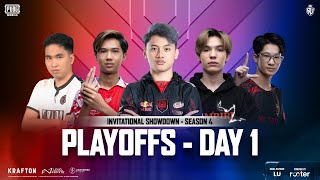 ID PUBG MOBILE RUTHLESS INVITATIONAL SHOWDOWN S4 PLAYOFFS DAY 1 FT BTR AE TALON VPE RRQ [upl. by Gader]