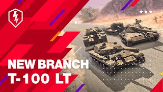 WoT Blitz T100 LT Branch with a New Spotting Mechanic [upl. by Chessy]