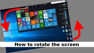 How to rotate the screen in Windows 1011 amp turn ONOFF auto rotation  Working 2024 [upl. by Alsworth796]