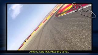 Onboard Alex Rins Honda Moto3 bike [upl. by Gulick419]