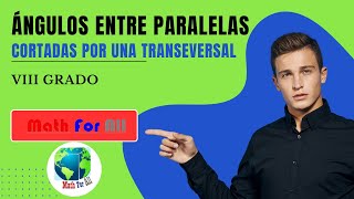 Ángulos entre paralelas cortadas por una transversal Ejercicio  9 [upl. by Nifled]