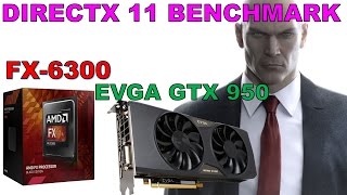 Hitman 2016 DirectX 11 Benchmark GTX 950 and FX 6300 High 1080P [upl. by Scevour]