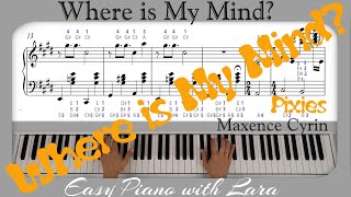 Where Is My Mind  Pixies  arr Maxence Cyrin Piano Tutorial  Letter Notes [upl. by Naoma173]