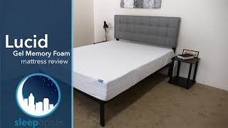 Lucid Gel Memory Foam Mattress Review UPDATED [upl. by Kumagai361]