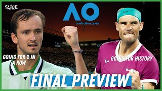 Nadal vs Medvedev Australian Open 2022 FINAL PREVIEW  THE SLICE [upl. by Dallis252]