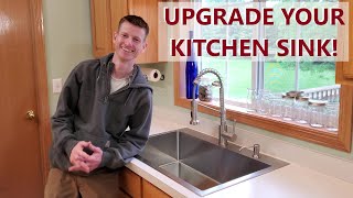 Upgrade Your Kitchen Sink DIY Replacement [upl. by Ihana]