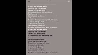 Indila  Derniere Danse sped up  lyrics [upl. by Yelroc828]