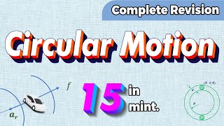 Circular Motion Physics Class 11 one shot revision  Chapter 4 motion in a plane [upl. by Ilera]